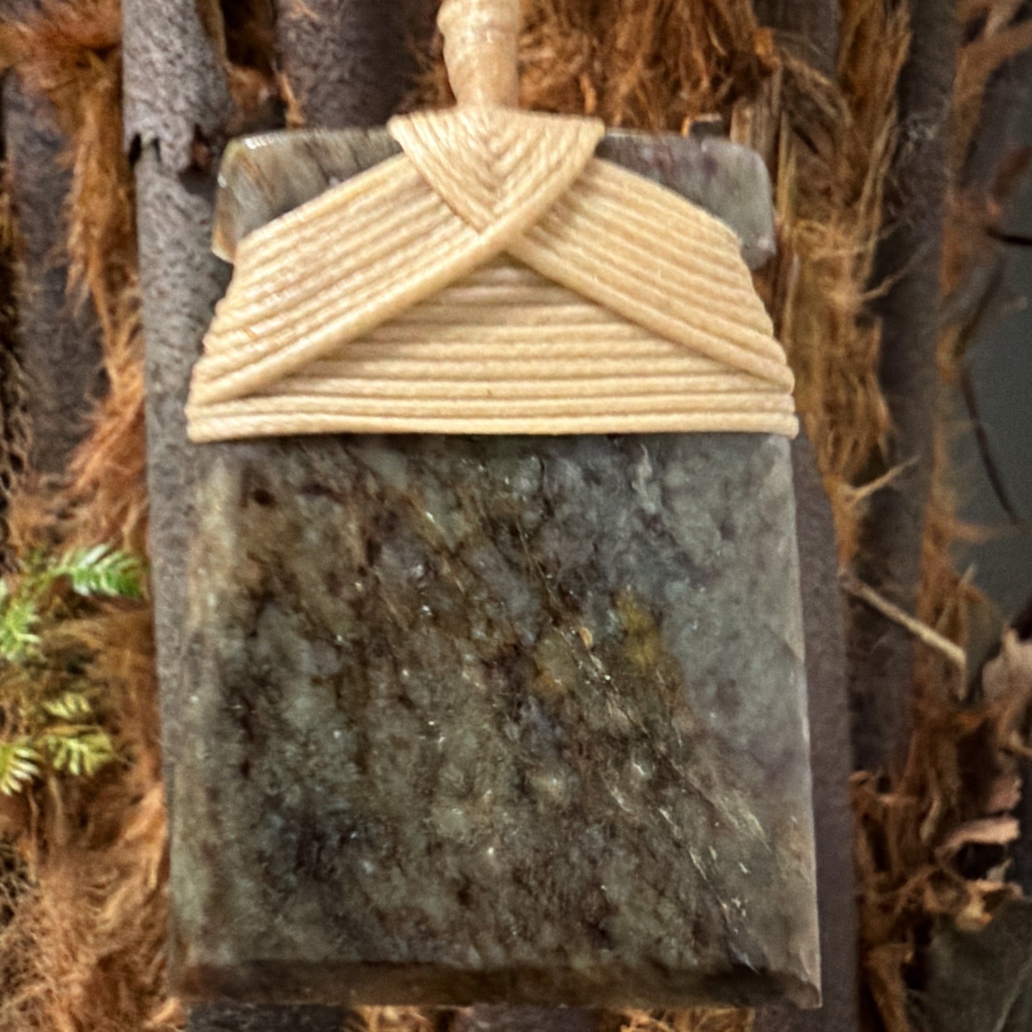 Toki / Adze Pounamu Pendant - NZ Greenstone | Kōkopu Totoweka