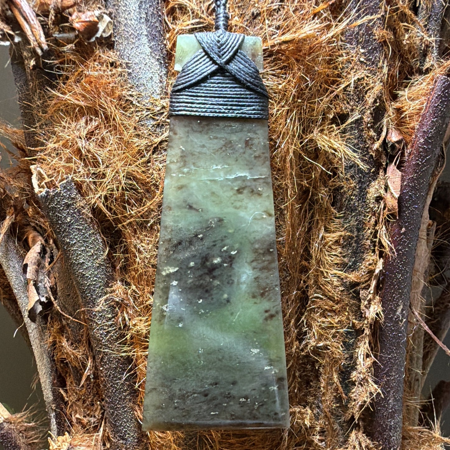Toki / Adze Pounamu Pendant - NZ Greenstone | Hapopo Totoweka