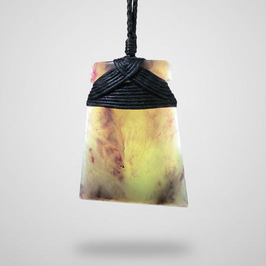 Toki / Adze Pounamu Pendant - NZ Greenstone | Hapopo Īnanga Totoweka
