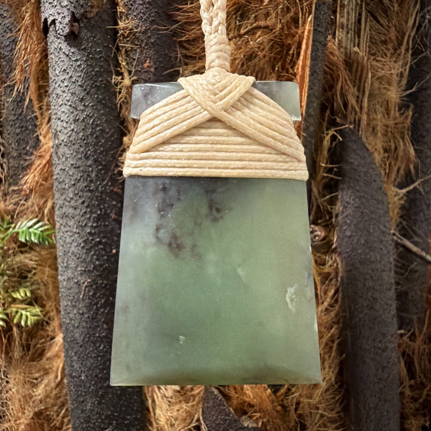 Toki / Adze Pounamu Pendant - NZ Greenstone | Hapopo Īnanga Totoweka