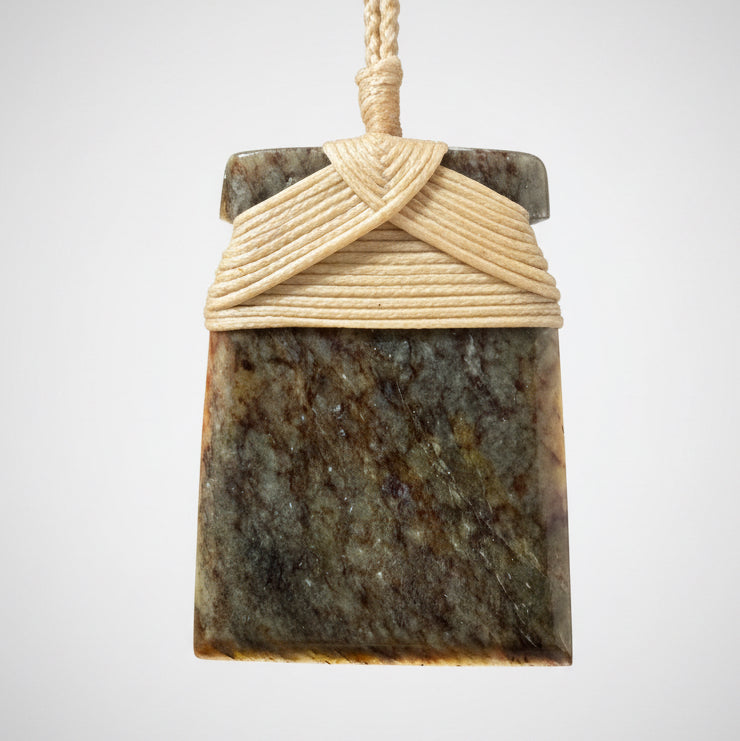 Toki / Adze Pounamu Pendant - NZ Greenstone | Kōkopu Totoweka