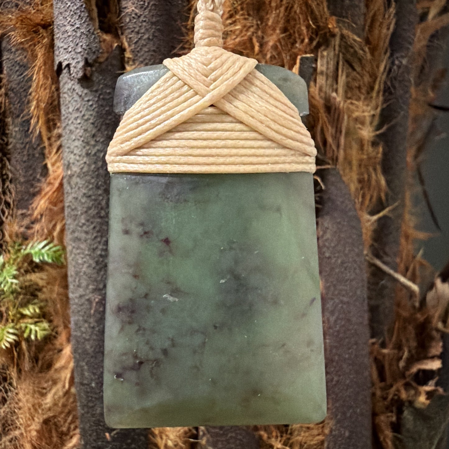 Toki / Adze Pounamu Pendant - NZ Greenstone | Hapopo Īnanga Totoweka