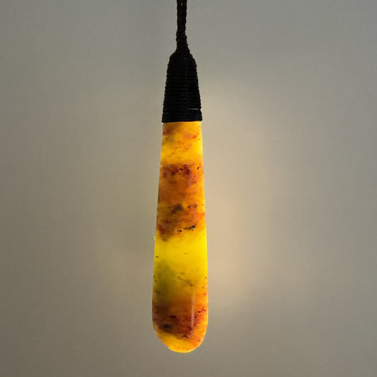 Roimata / Teardrop Pounamu Pendant - NZ Greenstone | Hapopo Totoweka