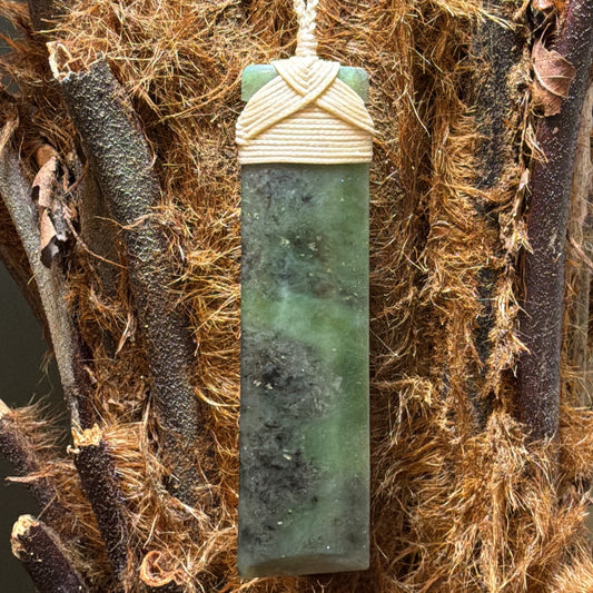 Toki / Adze Pounamu Pendant - NZ Greenstone | Hapopo Totoweka