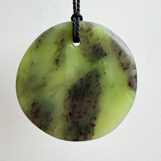 Porohita / Circle Pounamu Pendant - NZ Greenstone | Hapopo Īnanga Totoweka