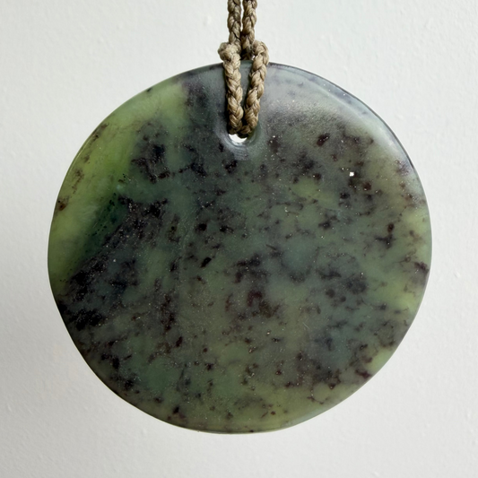 Porohita / Circle Pounamu Pendant - NZ Greenstone | Hapopo Totoweka