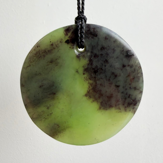 Porohita / Circle Pounamu Pendant - NZ Greenstone | Hapopo Īnanga Totoweka