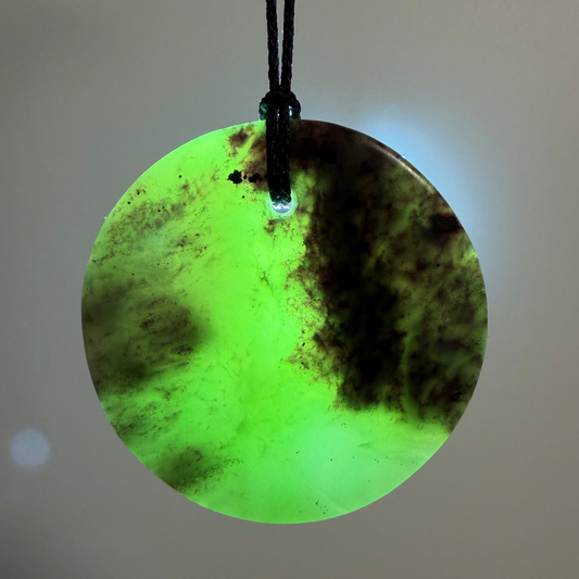 Porohita / Circle Pounamu Pendant - NZ Greenstone | Hapopo Īnanga Totoweka