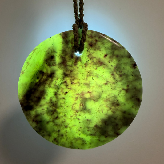 Porohita / Circle Pounamu Pendant - NZ Greenstone | Hapopo Totoweka
