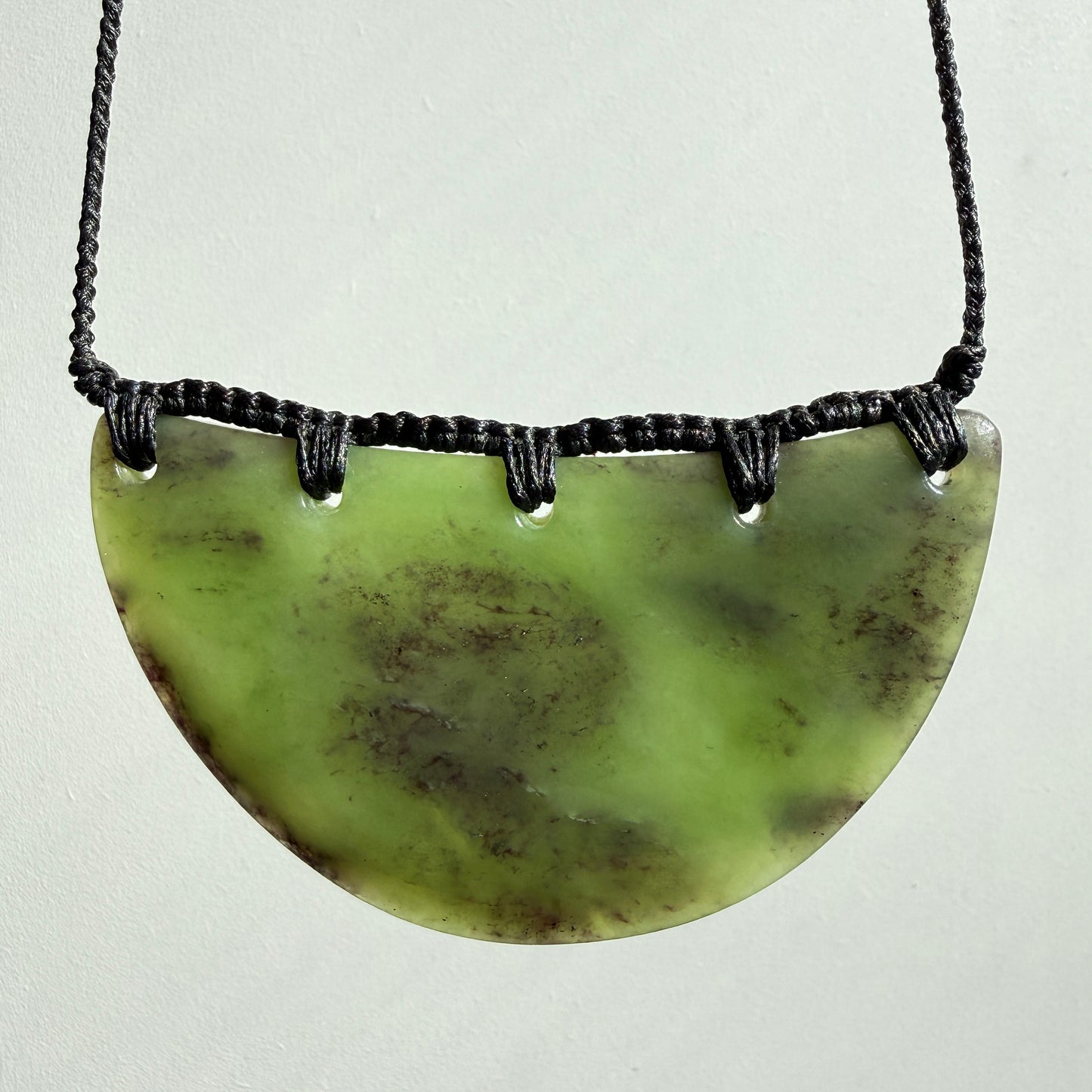 Breast Plate Pounamu Pendant - NZ Greenstone | Hapopo Īnanga Totoweka
