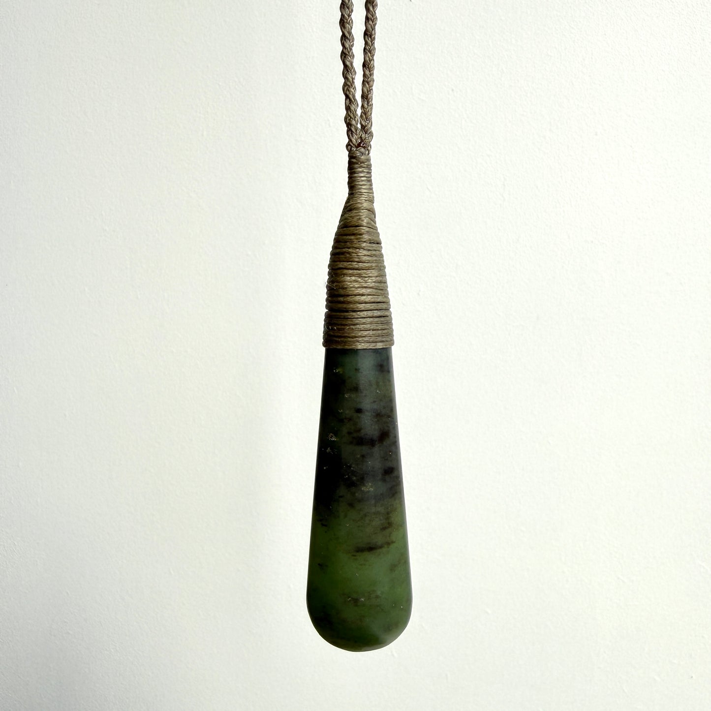 Roimata / Teardrop Pounamu Pendant - NZ Greenstone | Hapopo Totoweka