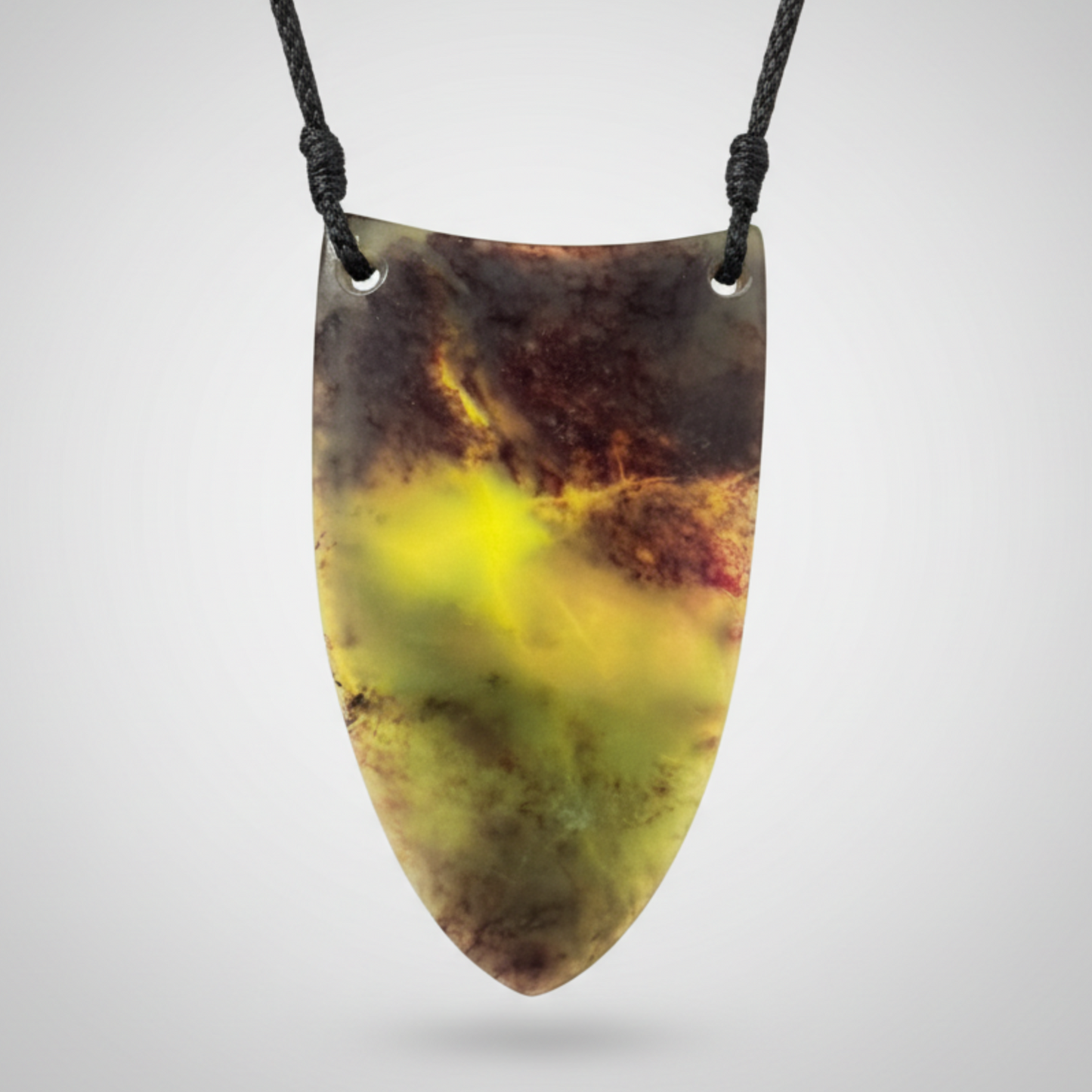 Niho / Tooth Pounamu Pendant - NZ Greenstone | Hapopo Totoweka