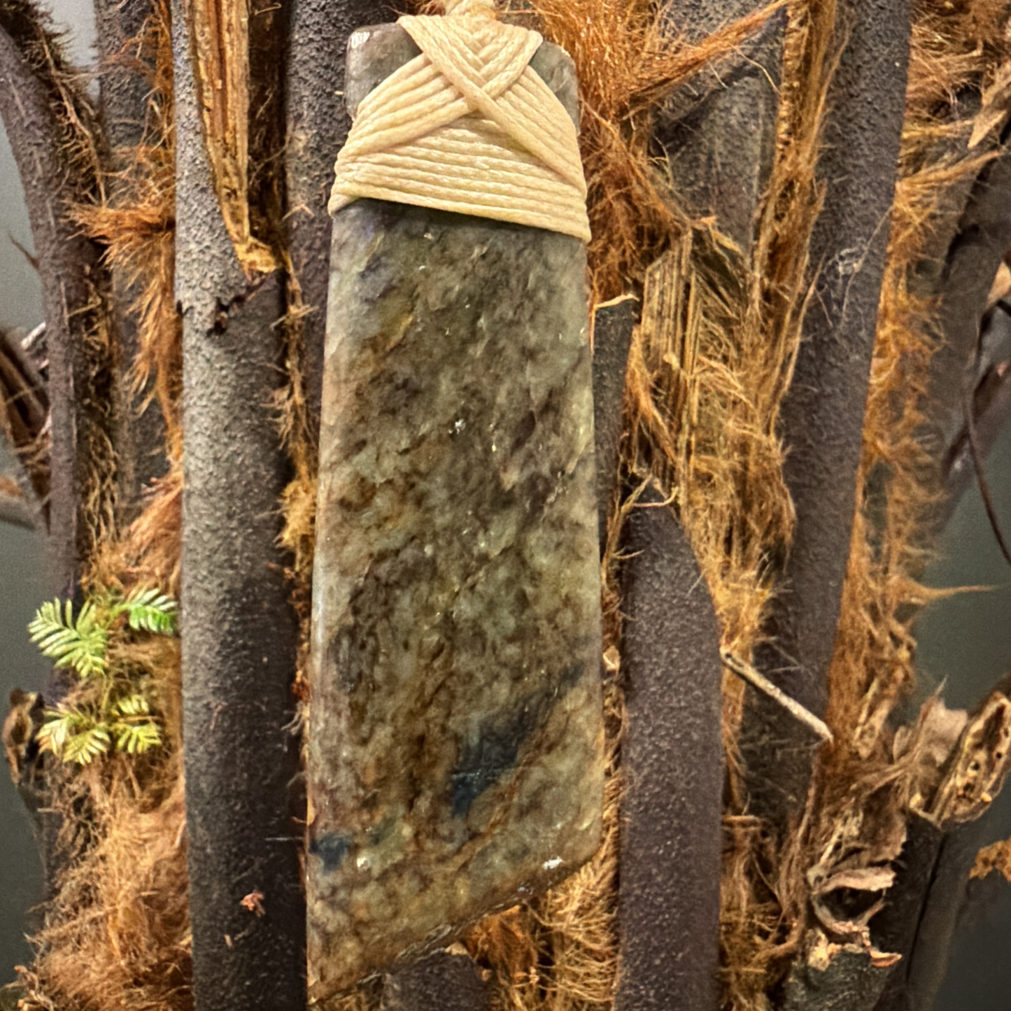 Toki / Adze Pounamu Pendant - NZ Greenstone | Kōkopu Totoweka